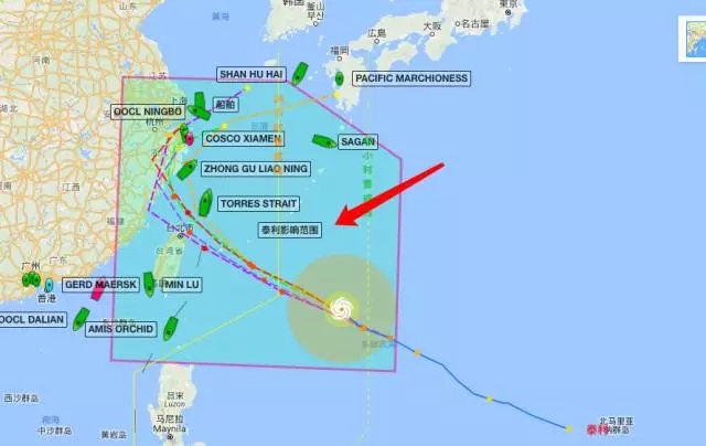 台风泰利或将严重影响宁波和上海港,宁波港将于今日停止进提箱作业!